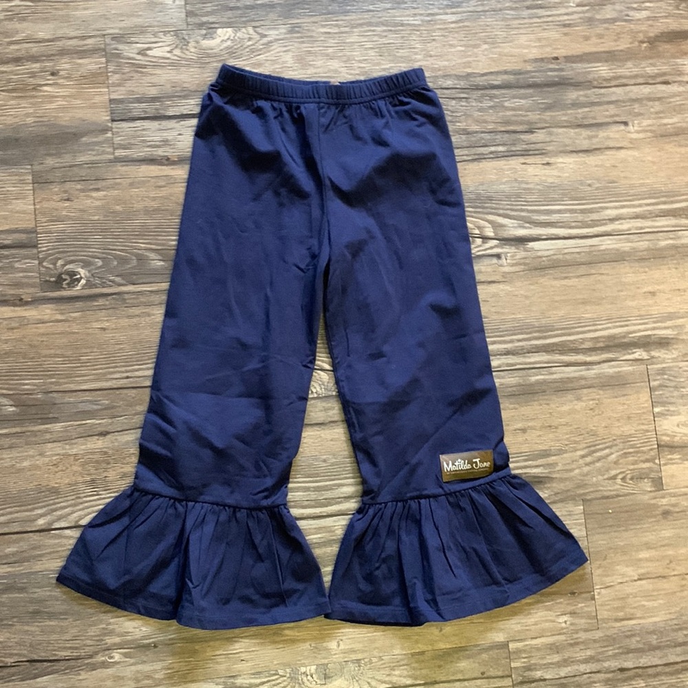Matilda Jane Girls Navy Ruffles
